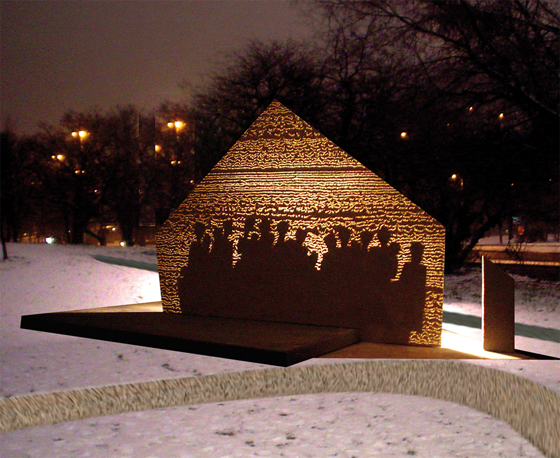 A hortobágyra elhurcoltak emlékműve Budapesten (forrás: Hortobágyi Kényszermunkatáborokba Elhurcoltak Egyesülete)